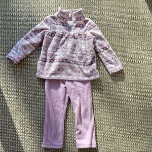 NWOT Children’s Place 3T fleece pullover/pants